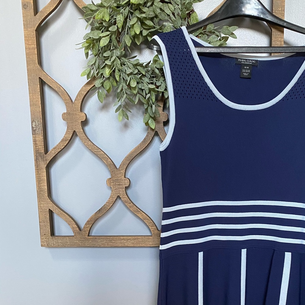 Sleeveless Blue Dress by Prabal Gurung